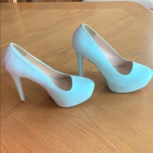 Menthol Nubuck Pu (Teal) Heels